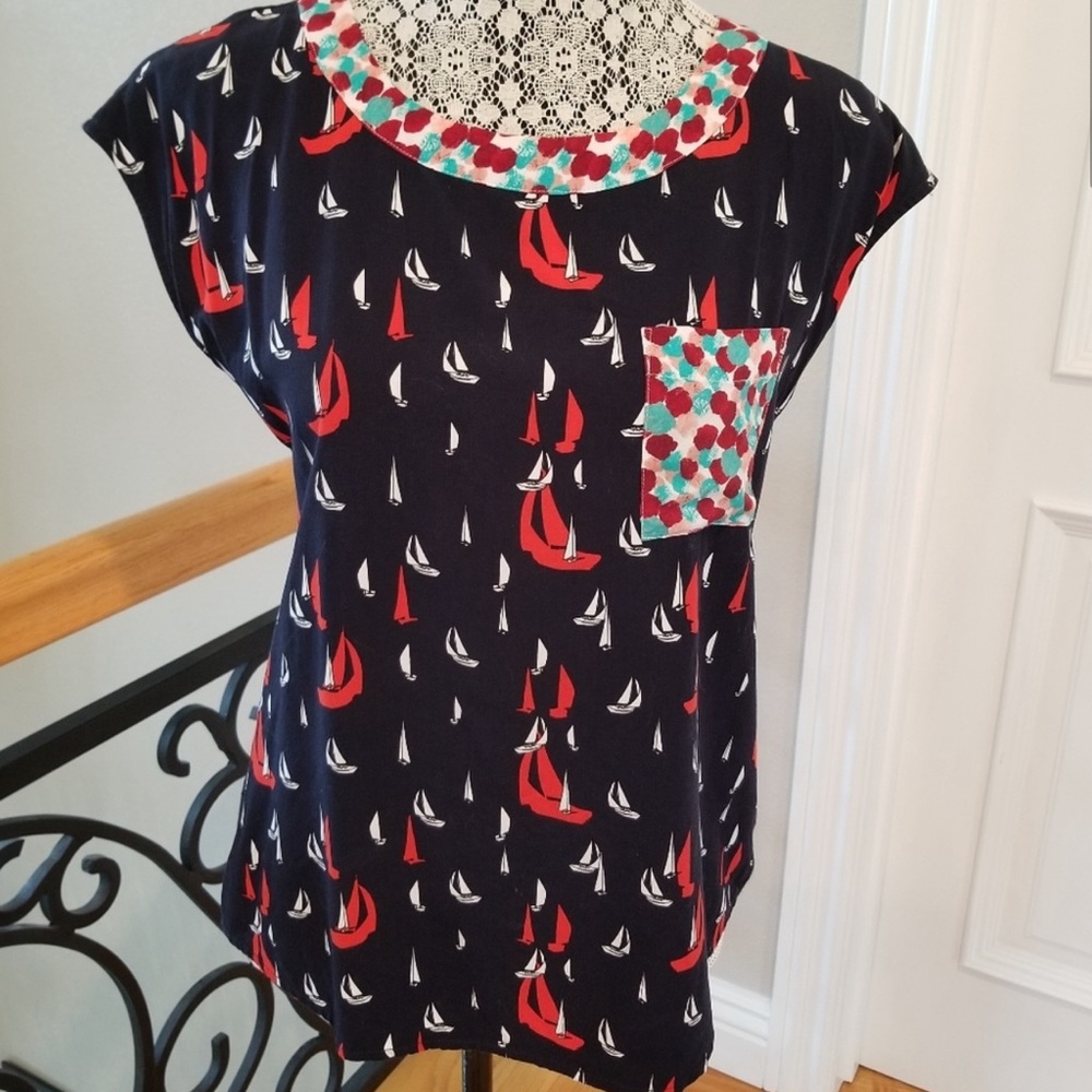 Anthropologie Porridge Petani Sailboat blouse XS NWOT - Picture 2 of 5